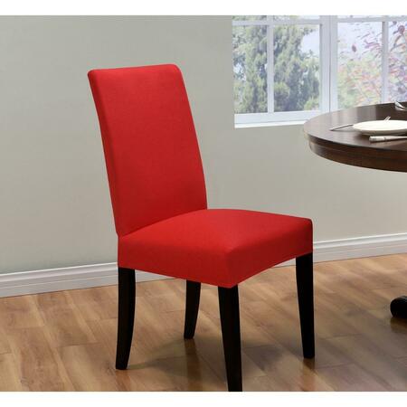 BEDDING BEYOND Kathy Ireland Ingenue Dining Room Chair Cover, Red BE1597902